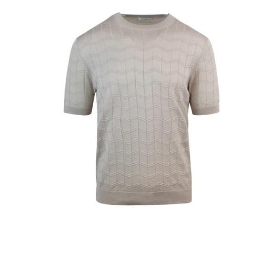 Comfortabel katoenen T-shirt Paolo Pecora , Gray , Heren