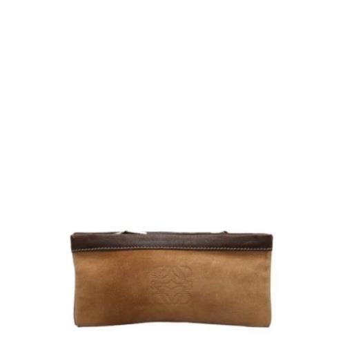 Pre-owned Fabric pouches Loewe Pre-owned , Brown , Dames