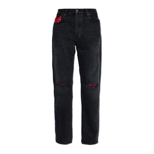 Jeans met rechte pijpen Amiri , Gray , Heren