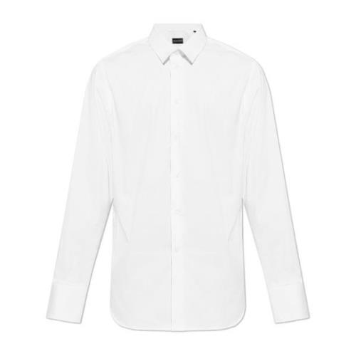 Katoenen overhemd Emporio Armani , White , Heren