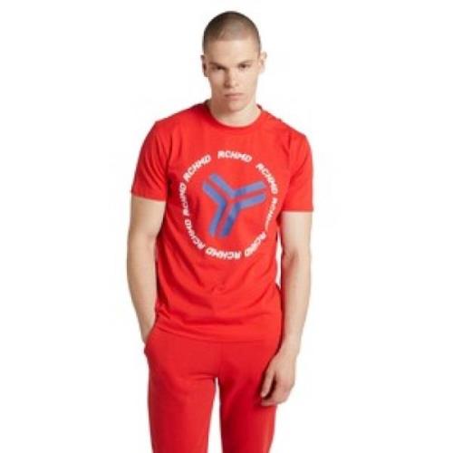 Stijlvol T-shirt John Richmond , Red , Heren