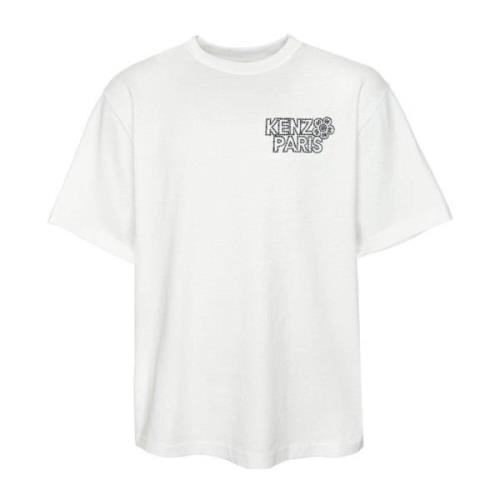 Constellatie Geborduurd T-shirt Kenzo , White , Heren