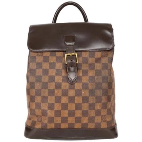 Pre-owned Canvas backpacks Louis Vuitton Vintage , Brown , Dames