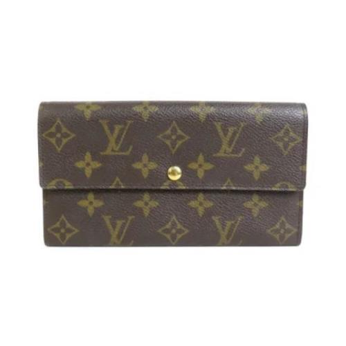 Pre-owned Canvas wallets Louis Vuitton Vintage , Brown , Dames