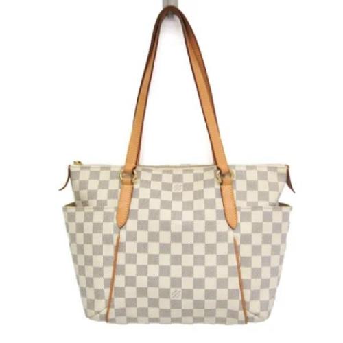 Pre-owned Canvas louis-vuitton-bags Louis Vuitton Vintage , Beige , Da...