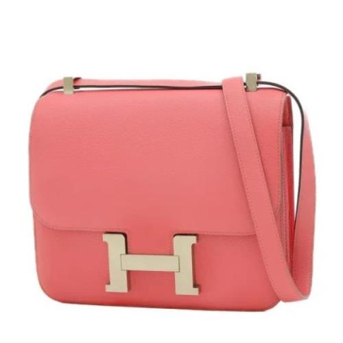 Pre-owned Fabric shoulder-bags Hermès Vintage , Pink , Dames