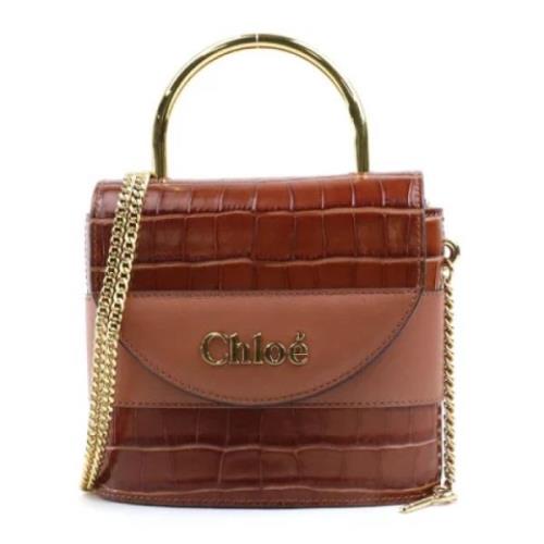 Pre-owned Fabric crossbody-bags Chloé Pre-owned , Brown , Dames