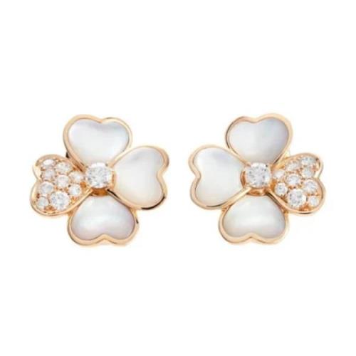 Pre-owned Rose Gold earrings Van Cleef & Arpels Pre-owned , Yellow , D...