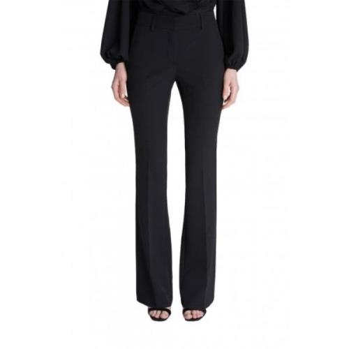 Wijde broek met kantdetail Ermanno Scervino , Black , Dames