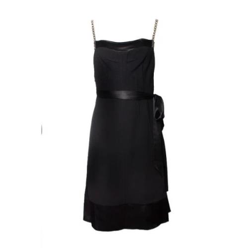 Pre-owned Silk dresses Dolce & Gabbana Pre-owned , Black , Dames