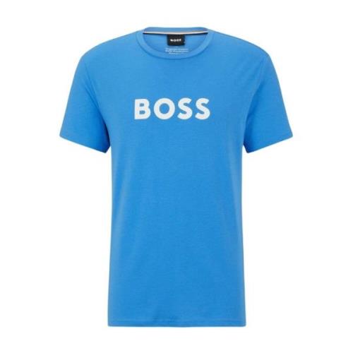 Heren Casual T-Shirt Hugo Boss , Blue , Heren