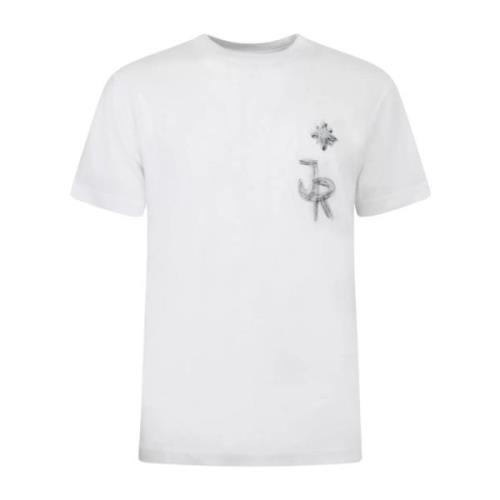 Heren Regular T-Shirt John Richmond , White , Heren