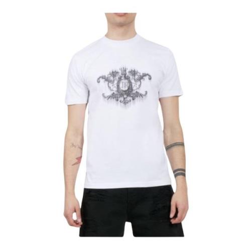 Heren Engel T-Shirt John Richmond , White , Heren