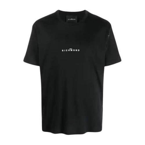 Heren Regular T-Shirt John Richmond , Black , Heren