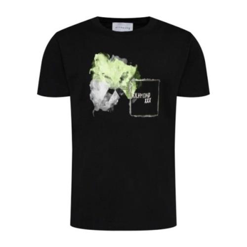 Heren Casual T-Shirt John Richmond , Black , Heren