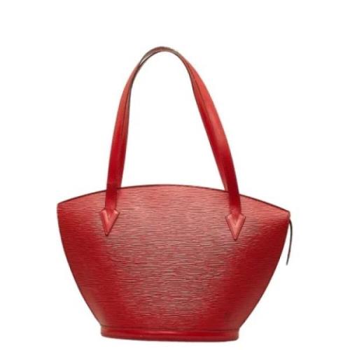 Pre-owned Leather totes Louis Vuitton Vintage , Red , Dames