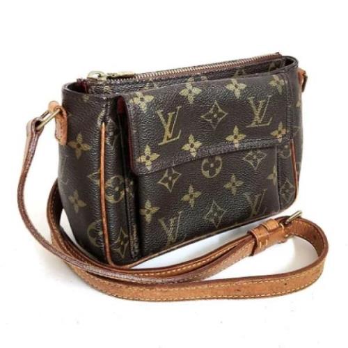 Pre-owned Canvas shoulder-bags Louis Vuitton Vintage , Brown , Dames