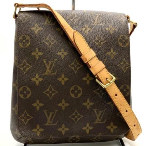 Pre-owned Canvas shoulder-bags Louis Vuitton Vintage , Brown , Dames