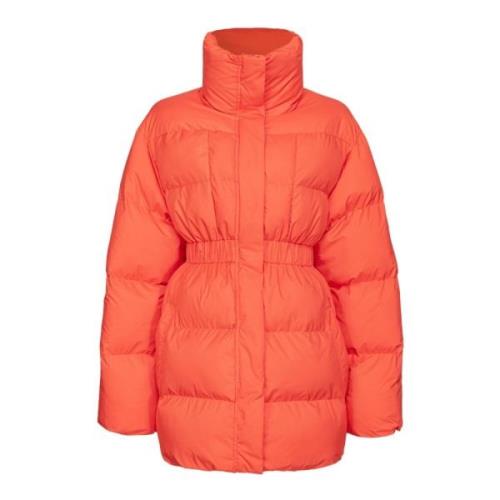 Down Jackets Pinko , Orange , Dames