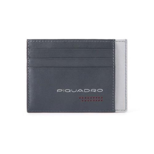 Rfid Creditcardhouder Portemonnee Piquadro , Gray , Heren