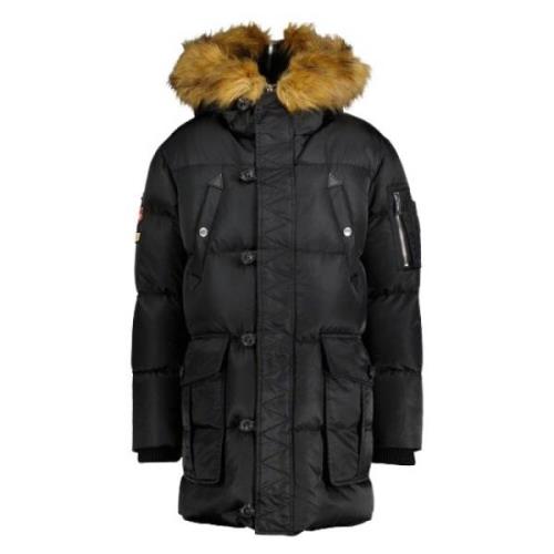 Grote Puff Parka Dsquared2 , Black , Heren