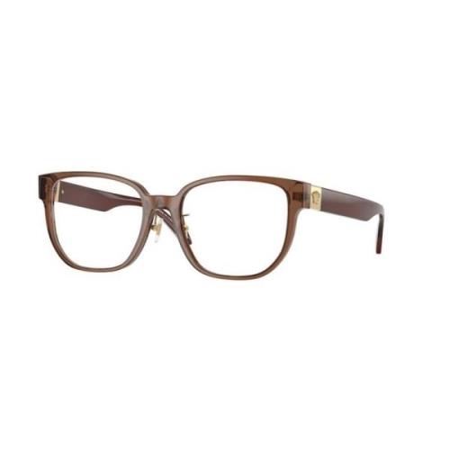 Bruin Montuur Bril Versace , Brown , Unisex