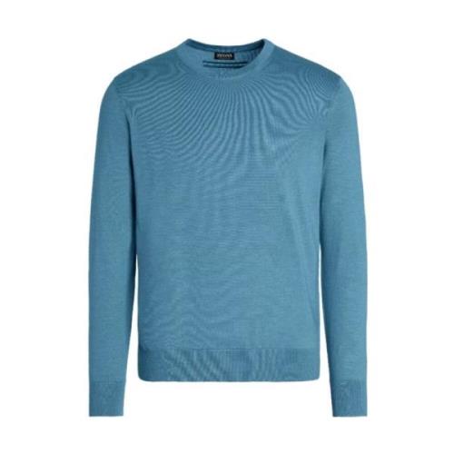 Stijlvol Herenoverhemd Ermenegildo Zegna , Blue , Heren