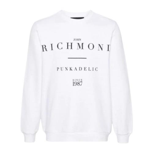 Heren Sweatshirt Regular Fit John Richmond , White , Heren