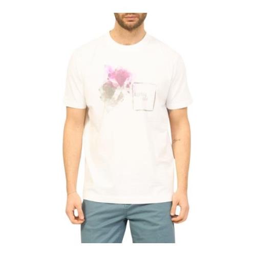 Heren Casual T-Shirt John Richmond , White , Heren