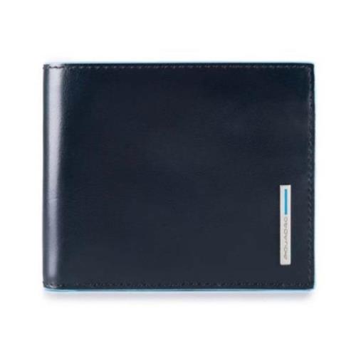 Blauw Square Portemonnee met Rfid Bescherming Piquadro , Blue , Heren