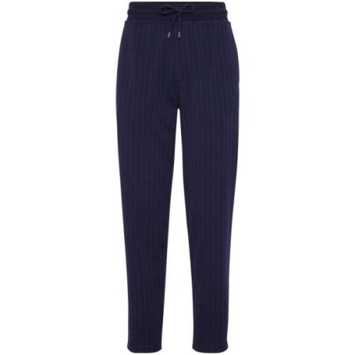 Blauwe Joggingbroek Brunello Cucinelli , Blue , Heren