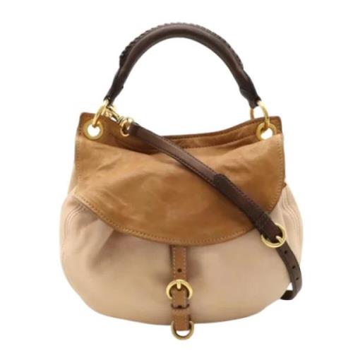 Pre-owned Fabric handbags Miu Miu Pre-owned , Brown , Dames