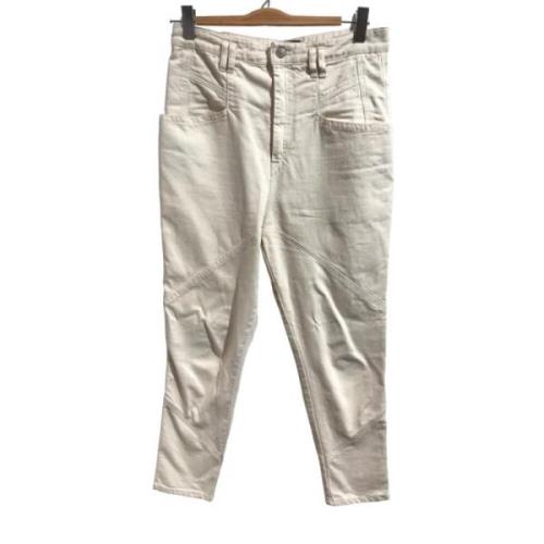 Pre-owned Cotton jeans Isabel Marant Pre-owned , Beige , Dames