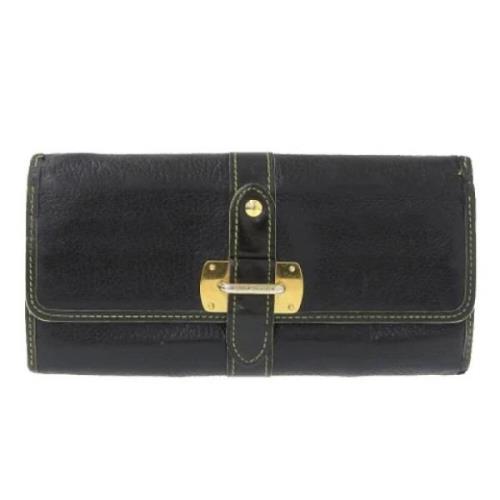 Pre-owned Canvas wallets Louis Vuitton Vintage , Black , Dames