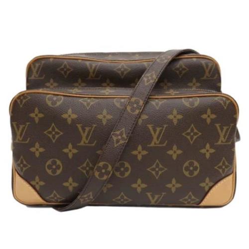 Pre-owned Canvas shoulder-bags Louis Vuitton Vintage , Brown , Dames