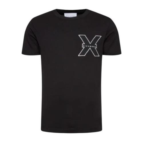 Heren Casual T-Shirt Eatert John Richmond , Black , Heren