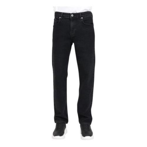 Zwarte Straight Fit Jeans Karl Lagerfeld , Black , Heren