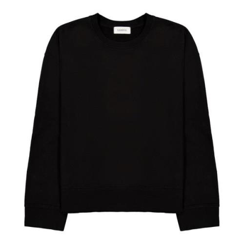 Zwarte Palm Print Sweater met Pailletten Laneus , Black , Unisex