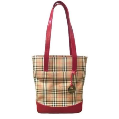 Pre-owned Fabric totes Burberry Vintage , Beige , Dames