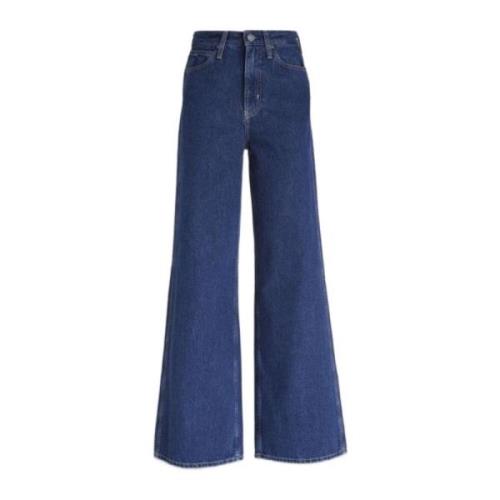 Wide Leg Jeans - Archive Blue Rinse Calvin Klein , Blue , Dames