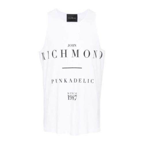 Heren Singlet Tank Top John Richmond , White , Heren