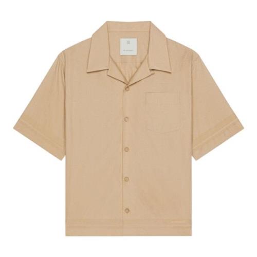 Hawaiian Kraag 4G Patroon Shirt Givenchy , Beige , Heren