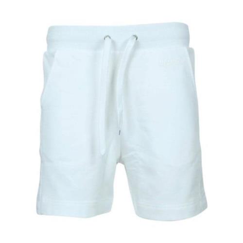 Heren Logo Banded Shorts Moschino , White , Heren