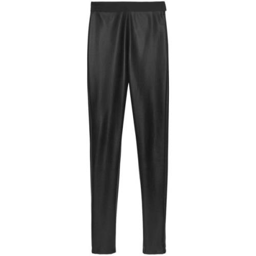 Zwarte Broek voor Mannen Msgm , Black , Dames