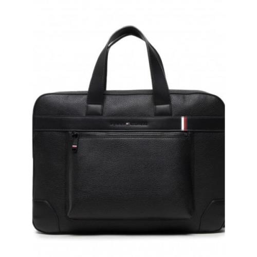 Messenger Tas Centrale Computer Stijlvol Tommy Hilfiger , Black , Here...