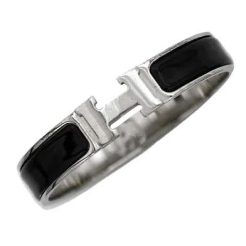 Pre-owned Metal bracelets Hermès Vintage , Black , Dames