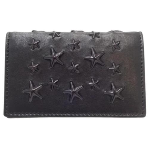 Pre-owned Leather wallets Jimmy Choo Pre-owned , Black , Dames