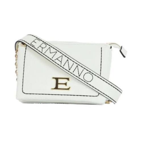 Zachte Crossbody Tas voor Vrouwen Ermanno Scervino , White , Dames