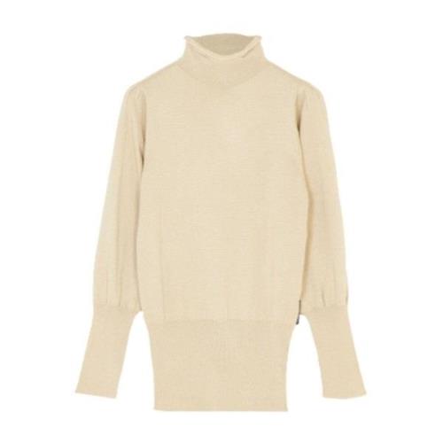 Glitter Elastische Top voor Vrouwen Silvian Heach , Beige , Dames