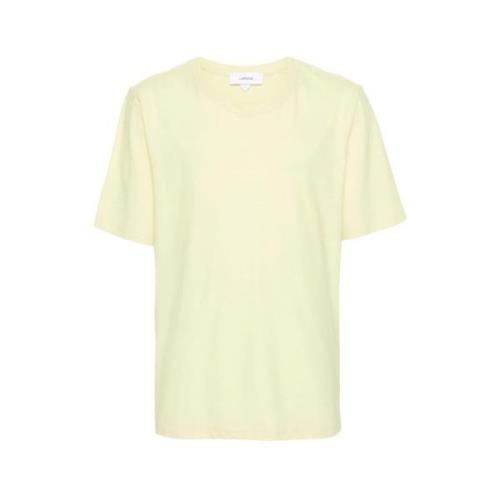 Pastelgele Katoenen T-shirt Lichtgewicht Jersey Lardini , Yellow , Her...